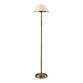 Milford Frosted Glass Dome and Antique Brass LED Floor Lamp image number 0