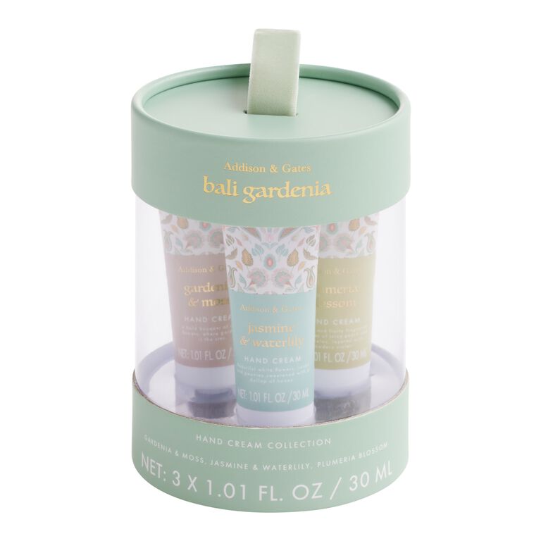A&G Bali Gardenia Hand Cream Gift Set 3 Pack image number 1