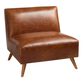 Huxley Cognac Mid Century Armless Chair image number 0