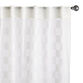 Ivory Checkered Burnout Sheer Sleeve Top Curtains Set of 2 image number 0