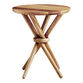 Milo Round Wood Twisted Leg Side Table image number 0