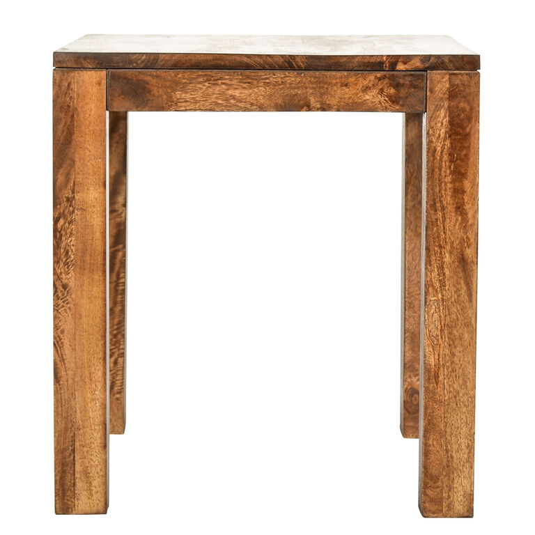 Furley Square Mango Wood End Table image number 3