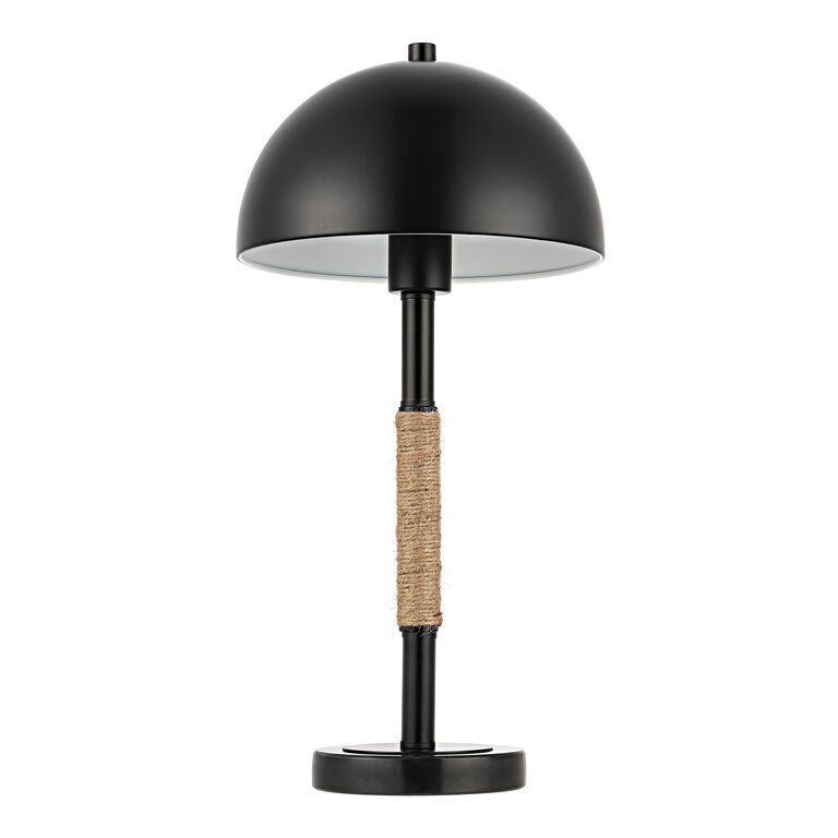 Abbey Metal Dome And Marble Base Table Lamp image number 3