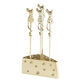 Gold Mice And Cheese Cocktail Pick Set 5 Piece image number 0