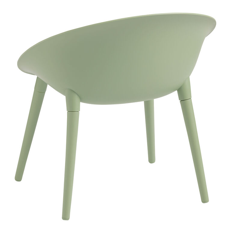 Mactan Green Molded Plastic 3 Piece Outdoor Furniture Set image number 3
