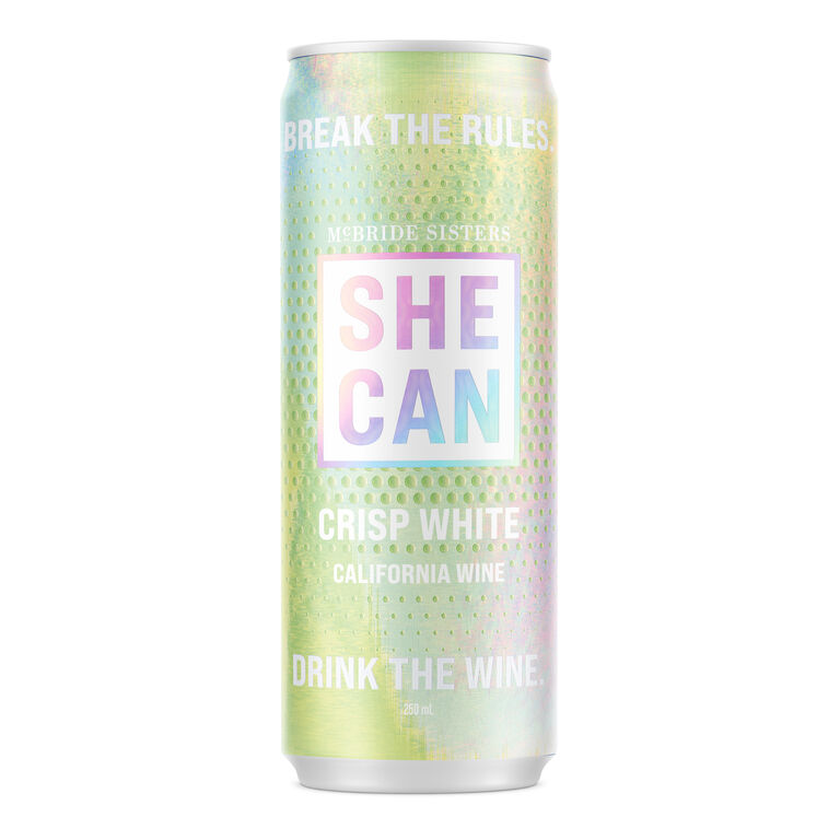 She Can Crisp White Wine 250ml Can image number 1