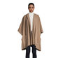 Taupe Fleece Hooded Wrap With Pockets image number 0