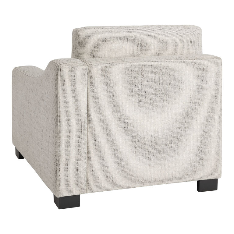 Hayes Cream Slope Arm Modular Sectional Right End Chair image number 4