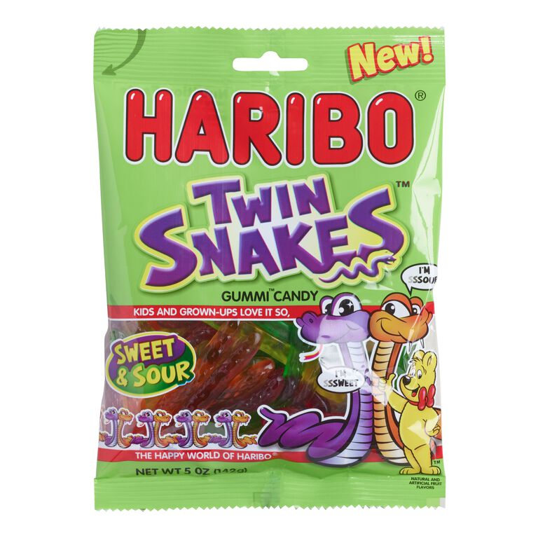 Haribo Twin Snakes Gummy Candy image number 1