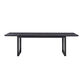 Burman Extra Long Black Wood Dining Table image number 1