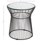Marina Round Metal Glass Top Outdoor Side Table image number 3