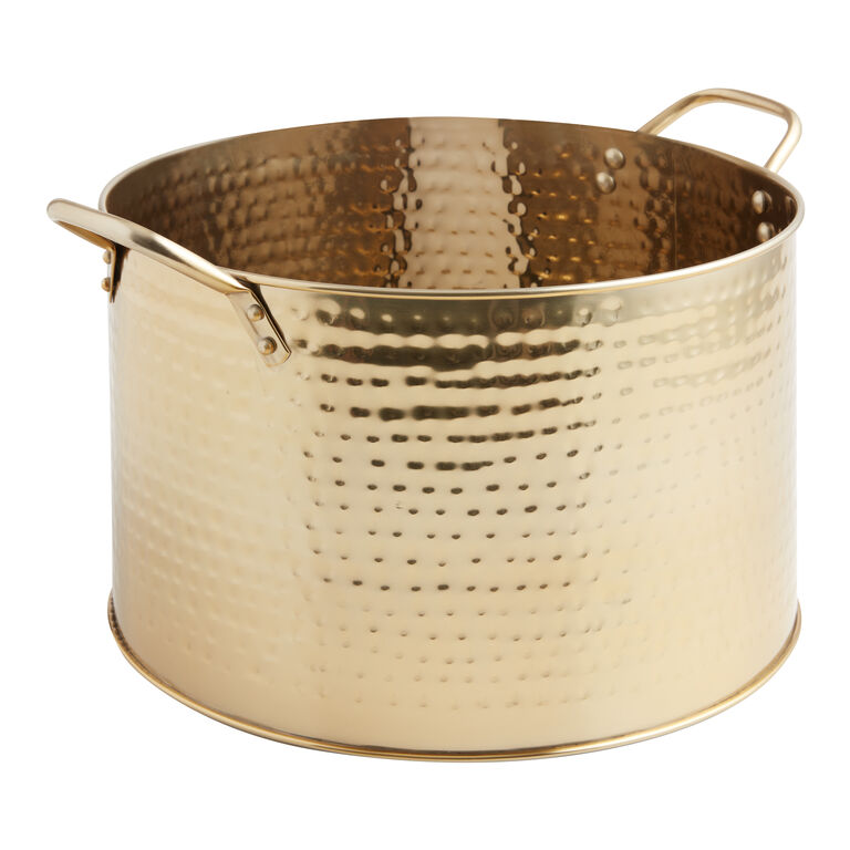 Julian Gold Hammered Party Tub image number 1