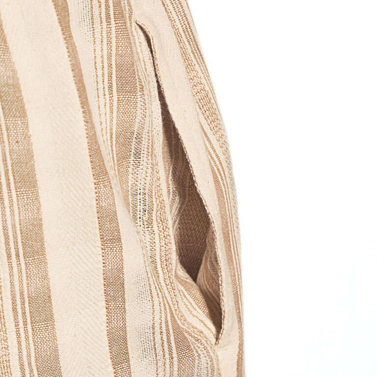 Misha Ivory And Terracotta Stripe Jumpsuit With Pockets image number 3