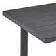 Chania Dark Gray Metal Outdoor Dining Table image number 3
