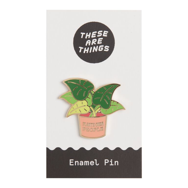 Plants Over People Enamel Pin image number 1