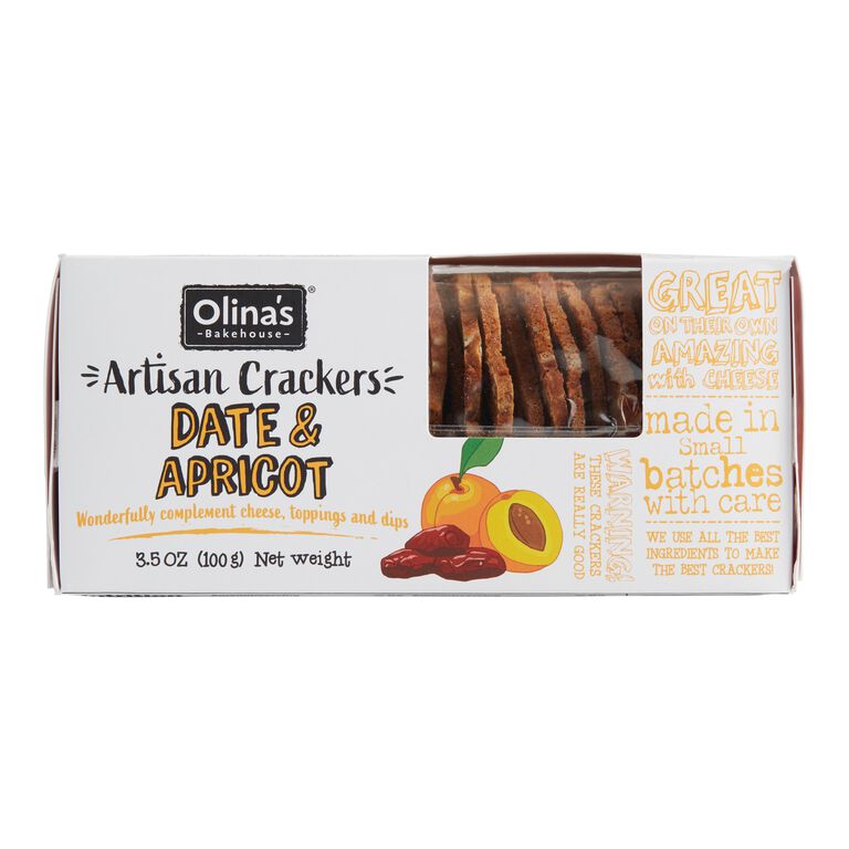 Olina's Date & Apricot Artisan Crackers image number 1