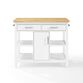 White And Natural Wood Edna Kitchen Island image number 2