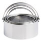 Round Stainless Steel Graduated Cookie Cutters 3 Piece Set image number 0