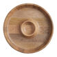 Light Mango Wood Modern Chip And Dip Serving Platter image number 1