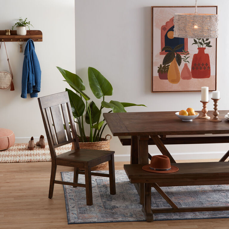 Leona Wood Farmhouse Extension Dining Table image number 2