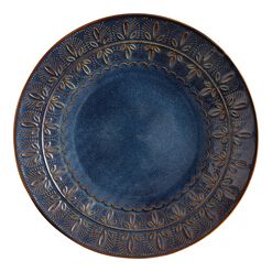Willow Indigo Blue Embossed Dinner Plate
