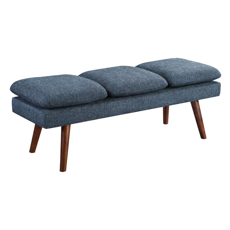 Marian Mid Century Upholstered Bench image number 1