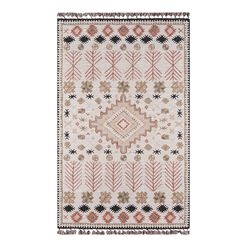 Aelin Ivory and Spice Tufted Wool Area Rug