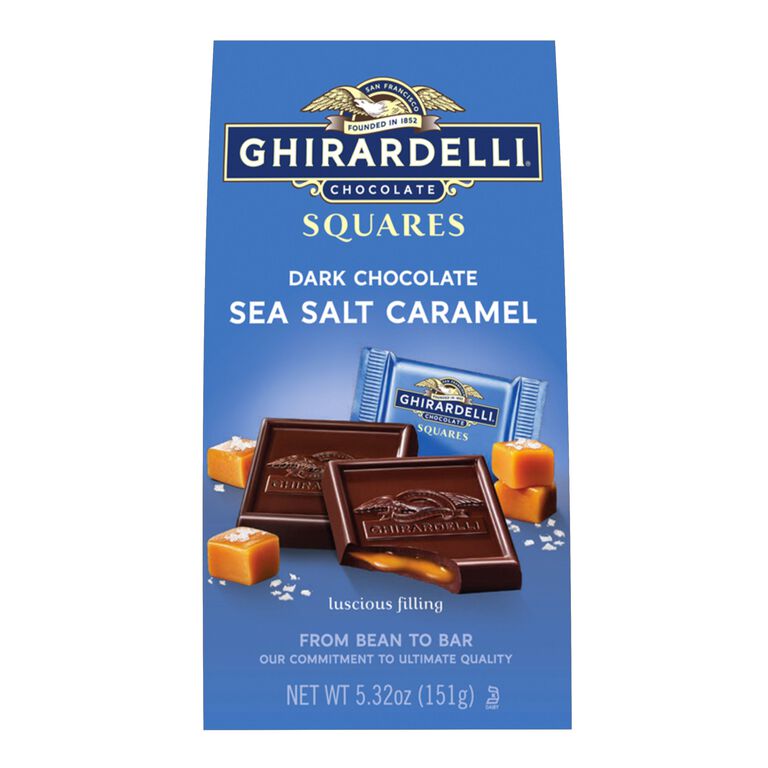 Ghirardelli Sea Salt Caramel Dark Chocolate Squares Bag image number 1