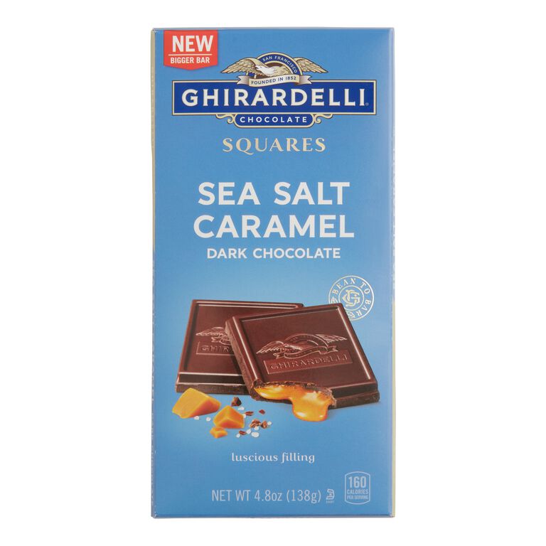 Ghirardelli Sea Salt Caramel Dark Chocolate Bar Set of 2 image number 1