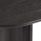 Zeke Oval Brushed Wood Console Table image number 3
