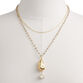 Gold Baroque Pearl Chain Necklaces 2 Pack image number 1