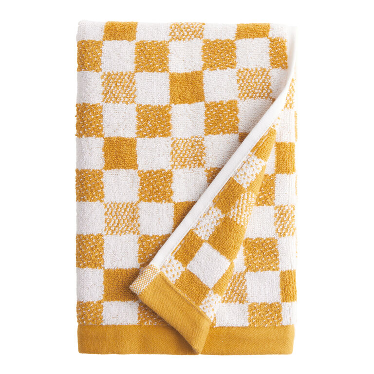 Asteria Checkered Terry Hand Towel image number 1