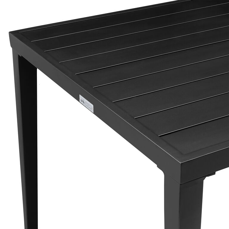 Lamia Black Metal Outdoor Dining Table image number 4