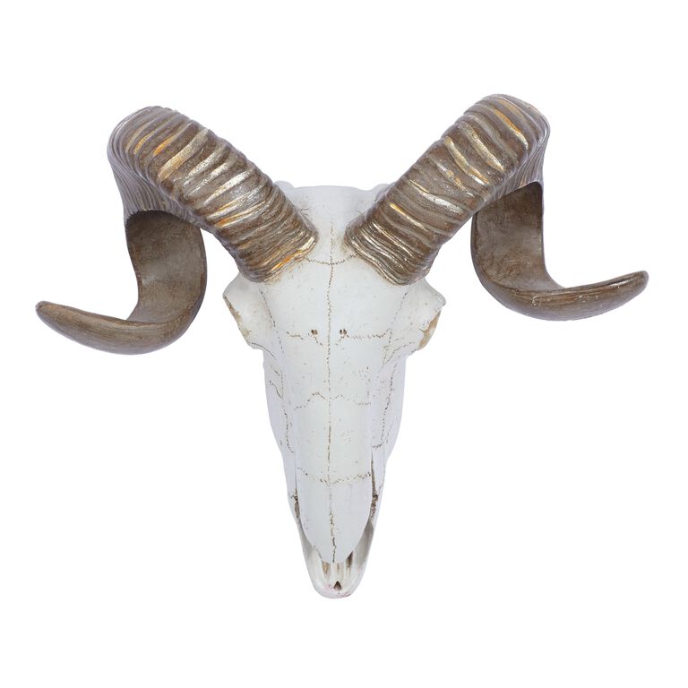 Faux Ram Skull Wall Decor image number 3