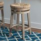 Claudia Natural Seagrass and Wood Swivel Counter Stool image number 4