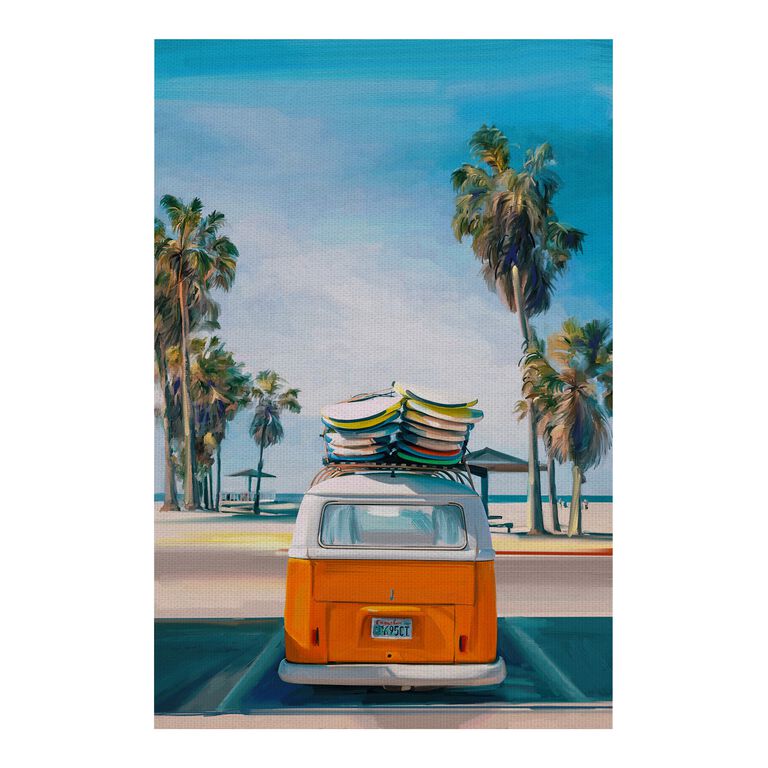 Retro Beach Day II Canvas Wall Art image number 1