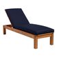 Sunbrella Navy Canvas Outdoor Chaise Lounge Cushion image number 3