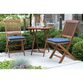 Cavallo 3 Piece Outdoor Bistro Set With Blue Cushions image number 3