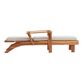 Kapari Natural Wood Outdoor Chaise Lounge with Cushion image number 2