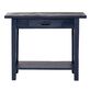 Leigh Antique Navy Blue Wood Console Table image number 1