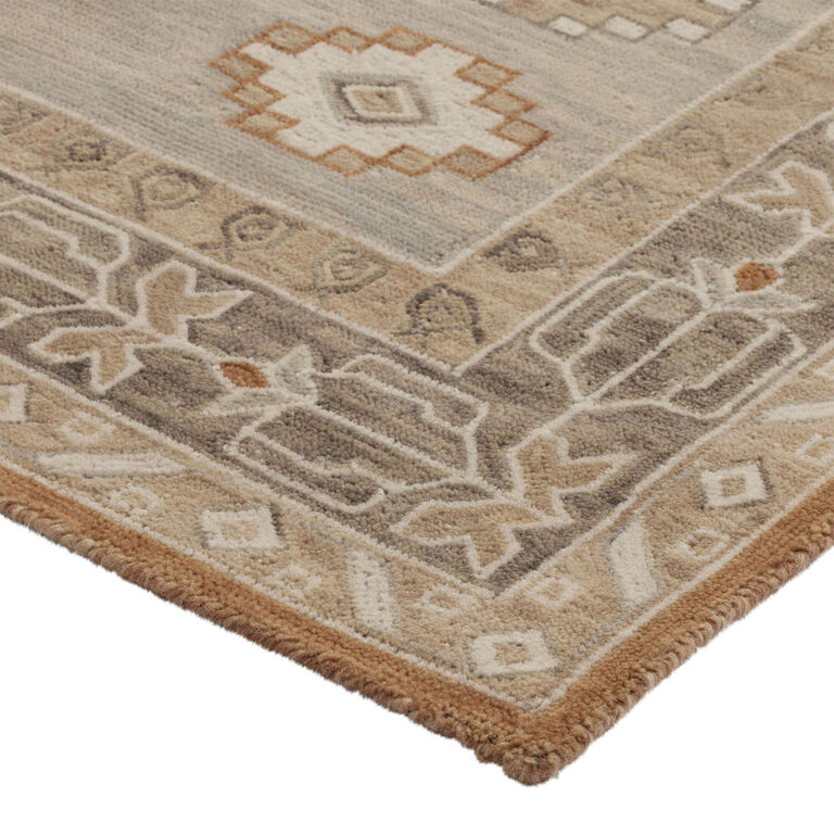 Amaya Terracotta Persian Style Tufted Wool Area Rug image number 3