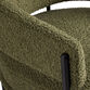 Rylan Moss Green Faux Sherpa Curved Back Chair image number 4