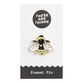 Black And Yellow Bee Enamel Pin image number 0
