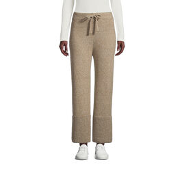 Marled Brown Recycled Yarn Knit Lounge Pants