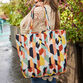 Siren Sands Geo Quilted Reversible Tote Bag image number 1