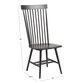 Kamron Black Wood Windsor Style Dining Chair Set of 2 image number 6