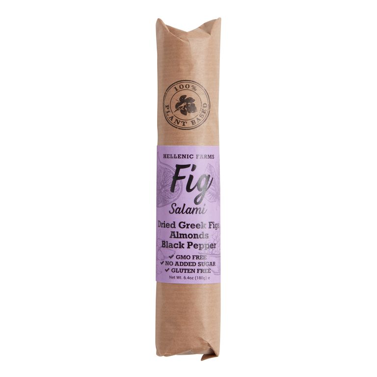 Hellenic Farms Vegan Fig Salami with Almonds and Pepper image number 1