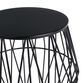 Octavia Faceted Metal Outdoor Accent Stool image number 1