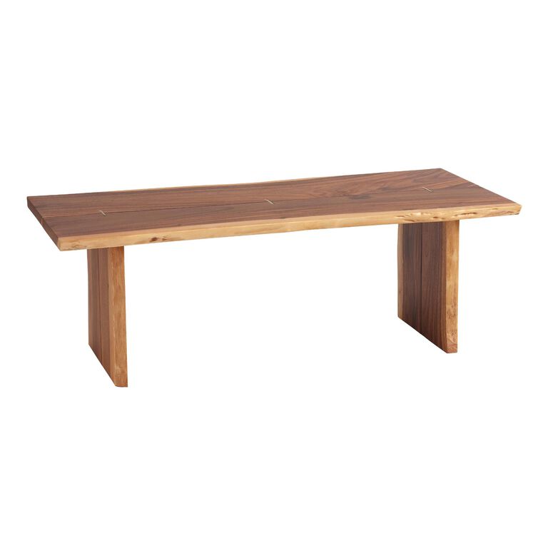 Sansur Rustic Pecan Live Edge Wood Accent Table Collection image number 3