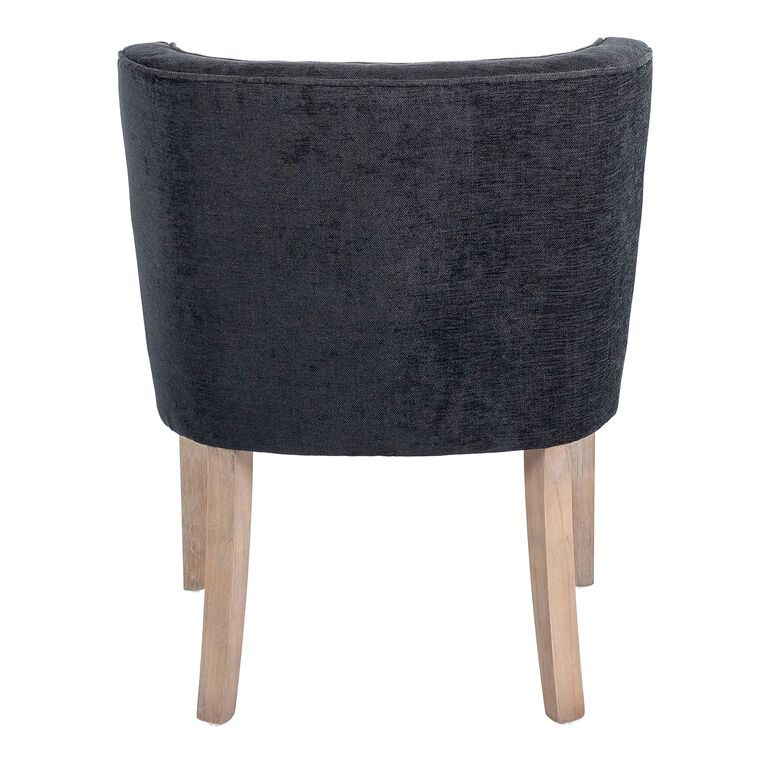 Vida Black Tufted Upholstered Dining Chair Set of 2 image number 5